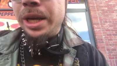 All the of age men laugh at my jokes, at the Little Caesars.