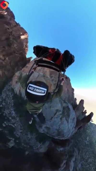 WGCW Parachuting off a Cliff