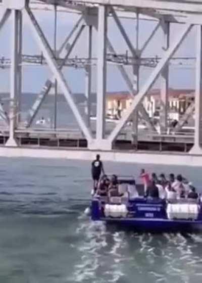 Cool guy pulling off cool guy antics