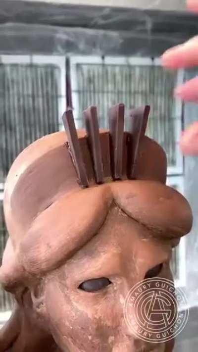 Amaury Guichon makes 7ft tall Lady Liberty Statue using chocolate