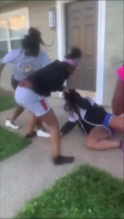 Mother and kid jumped