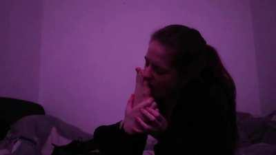 Last night gym session follow by so self worship 👅