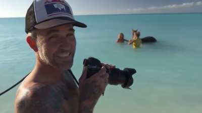 Topless Hannah Ferguson falls off horse 🔥