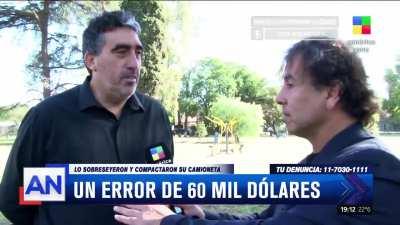 Le secuestraron la camioneta y cuando fue a buscarla se la habian compactado