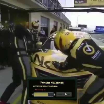 Another day of mechanical crew.