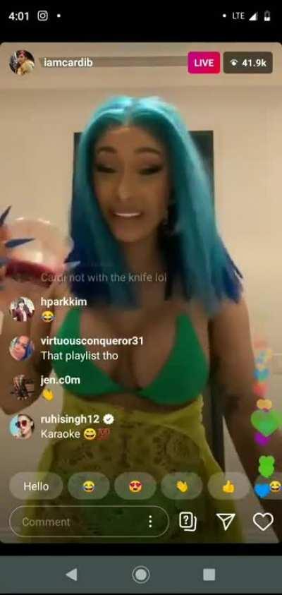 cardi b live