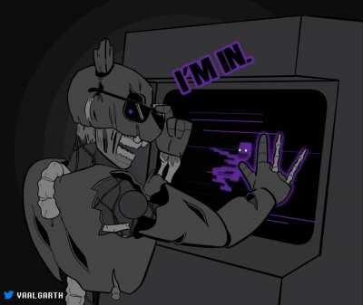 Ole Willy infecting the Mega Pizzaplex's mainframe with his own little trojan virus