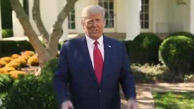 The president then declared that he wants everyone who needs it in the nation to get the same treatment he did and will 