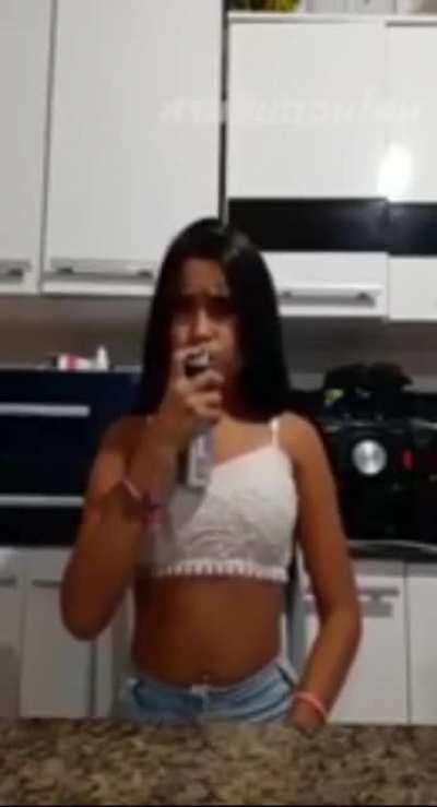 Trying to breathe fire