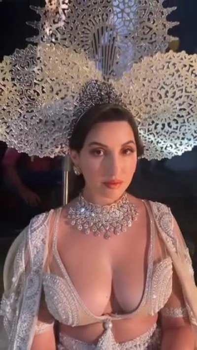 Nora Fatehi looking like a pure cum goddess