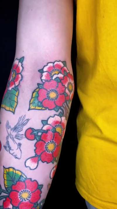 Tebori complete tattoo process