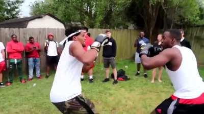 Popular Prank YouTuber Jidion gets KO'd during Backyard Fights