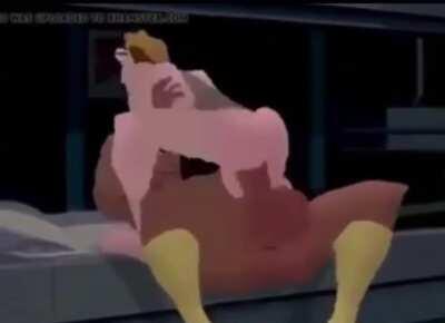 Disney Atlantis Lost Empire Strongbear fucking Milo’s Sweet Gay Ass with his long ass black cock