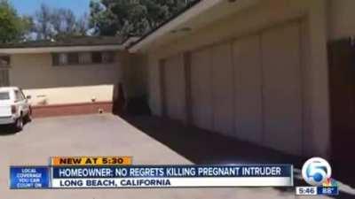 Shot pregnant women on the back.