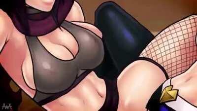 KDA Akali Scissoring [League Of Legends] (Aaaninja, Kureiji, Mikaelya & Washa)