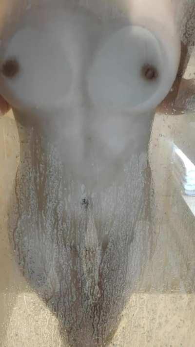 Wanna press my Japanese tits against the shower door as you fuck me from behind?