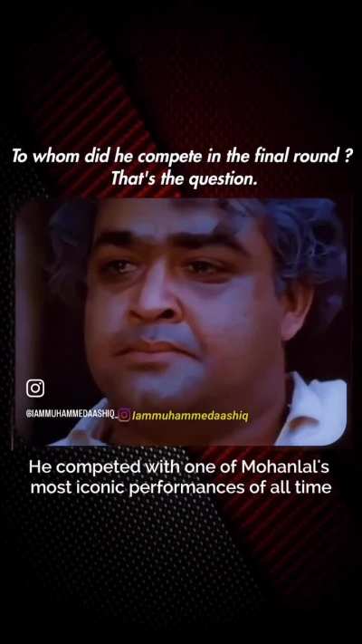 Do you think Kalabhavan Mani should have won over Mohanlal?