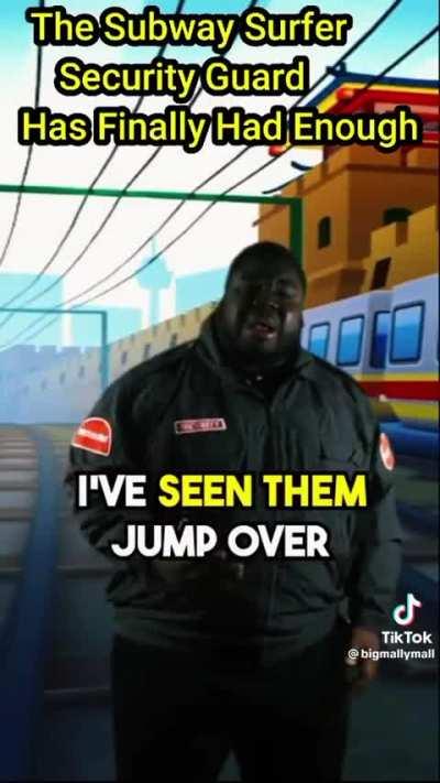 How the cop from Subway Surfers feels after running nonstop