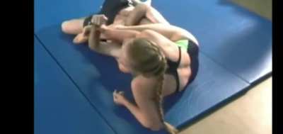 Strong Girl humiliates weak Man with Her Thick and Powerful Thighs