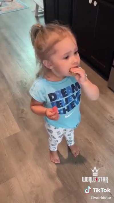 Trying pickled okra for the first time