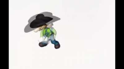 Luigi bailando asi