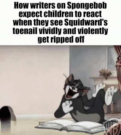 Not sure if I should blame the writers or the animators