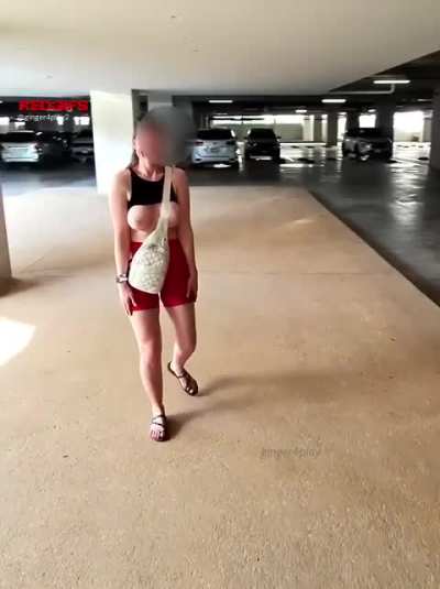 Caught flashing while running errands