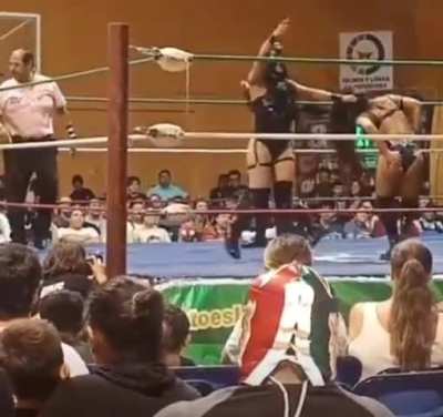 Cataleya Mendoza gives a wedgie and spank