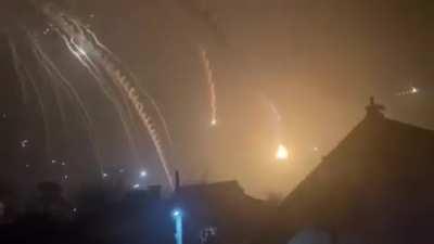 Wreckage falls over Kiev