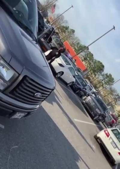 parking lot punching