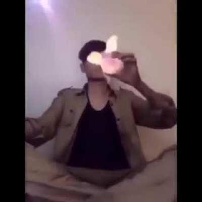 To drink alcohol that’s on fire.