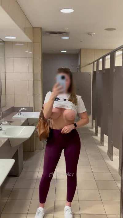 Office bathroom is so lonely