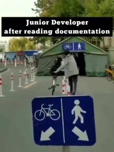 Junior Developer After Reading Documentations