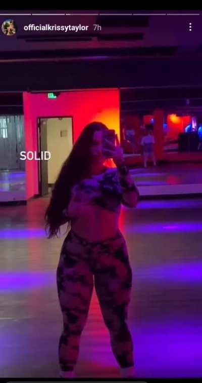 Krissy jiggling around