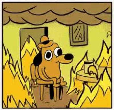 Watching the value drop like