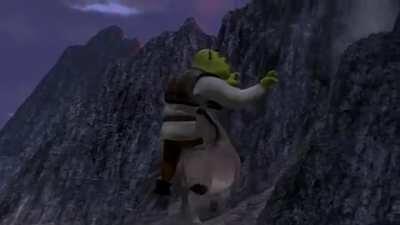 Shrek and Donkey stumble upon an event