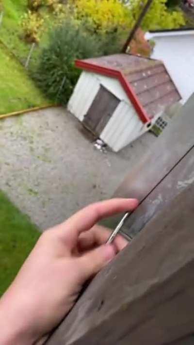 Old school built-in fire escape.