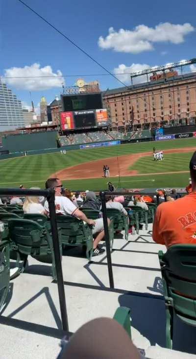 Daddy would be proud that I’m taking my tits out at the ball game👅