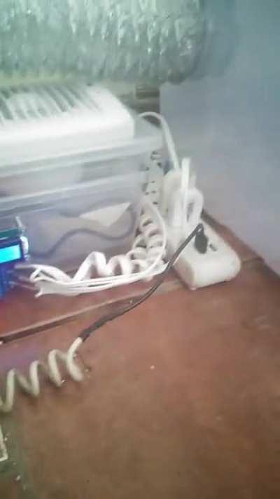 [Technique] I made a huge Arduino-timed fan-humidifier. What timings would you set for air and humidity through the day?