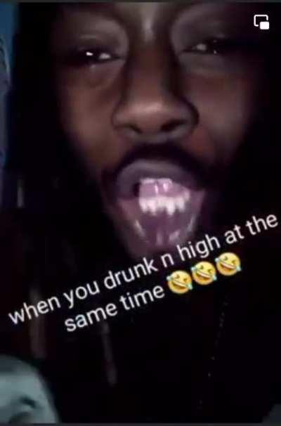 drunk and high with a gun