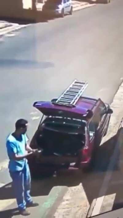 Trunk opening gone wrong.