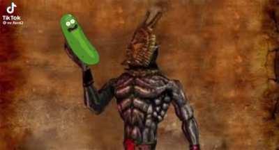 I shit you not, Neverar, he turns himself into a pickle. His name is Pickle Rick. It is the funniest shit I have ever seen.