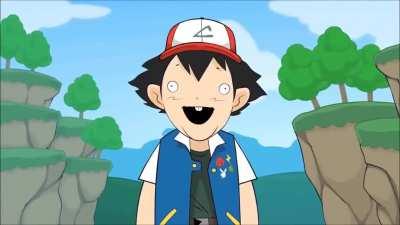 Meanwhile Ash in parallel universe