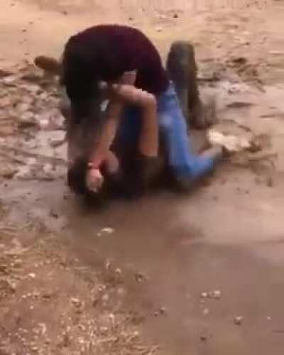 Fight over who looks better in that outfit