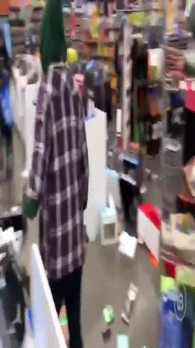 Elijah Schaffer attacked for filming looters at Philadelphia's Five Below last night