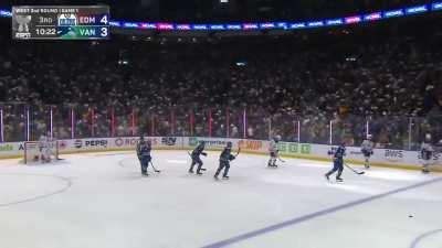 JT Miller does his best Sidney Crosby impression