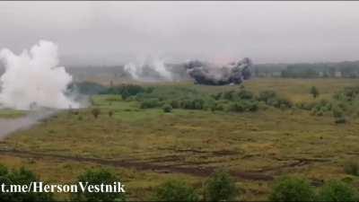 TOS-1A firing on the Kherson front.