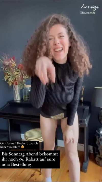 Dancing in underwear yet again (11/20/20 IG Story)