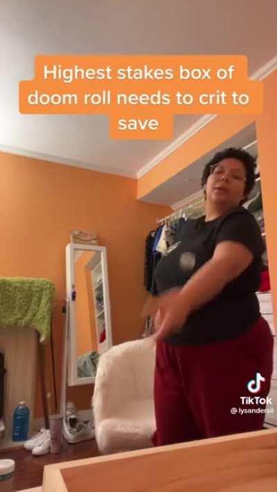 I know someone posted the original, but here’s someone’s impression of Lou rolling dice