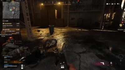 Fist fight when we both run out of ammo